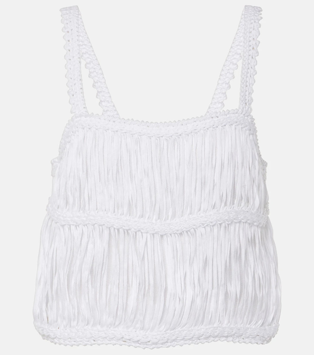Simkhai - Sterling macramé cotton crop top