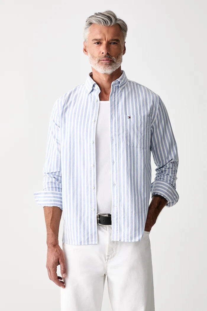 Tommy Hilfiger Erkek Pamuk Gömlek