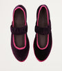 Flabelus Purple Velvet Mafalda Espadrilles