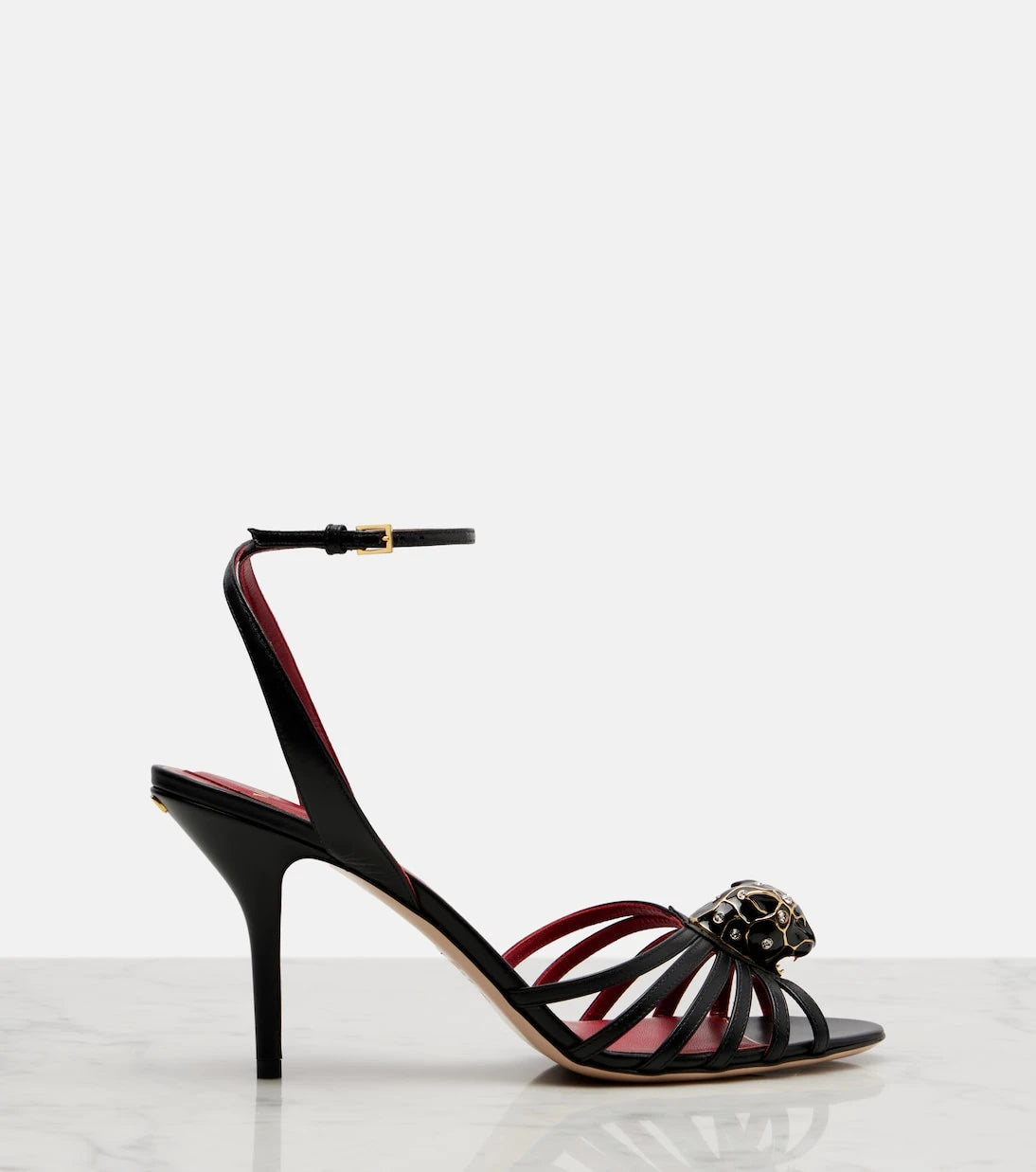 Valentino Garavani - Pas De Chat 85 embellished leather sandals