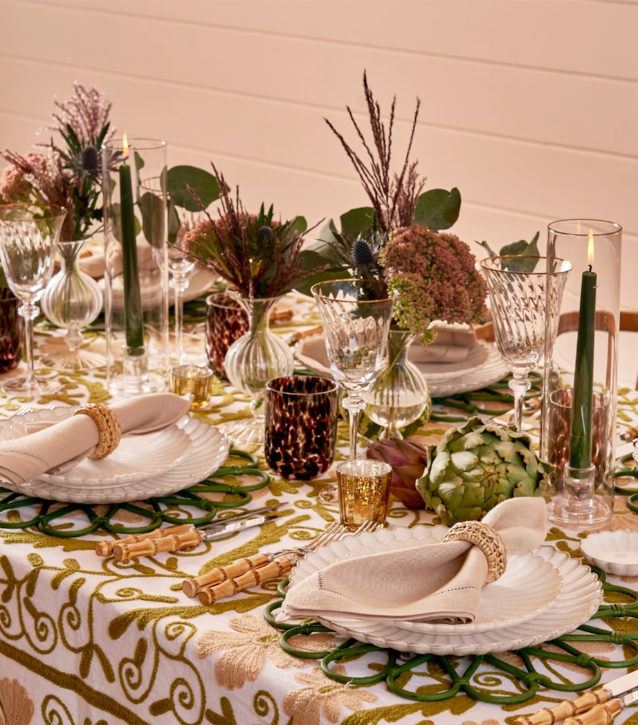 Maison Margaux Cotton Suzani Tablecloth (180cm x 300cm)