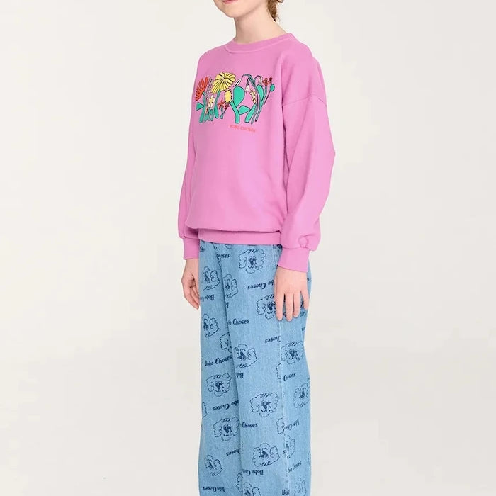 Bobo Choses Color Herbalist relaxed sweatshirt çocuk pamuklu sweatshirt