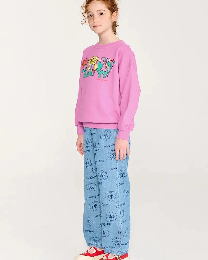 Bobo Choses Color Herbalist relaxed sweatshirt çocuk pamuklu sweatshirt