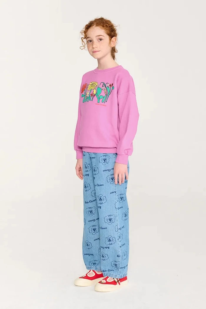 Bobo Choses Color Herbalist relaxed sweatshirt çocuk pamuklu sweatshirt