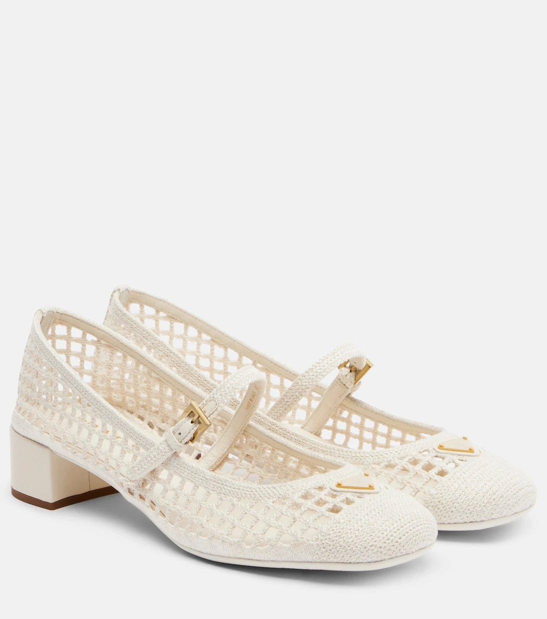 Prada - Crochet Mary Jane pumps