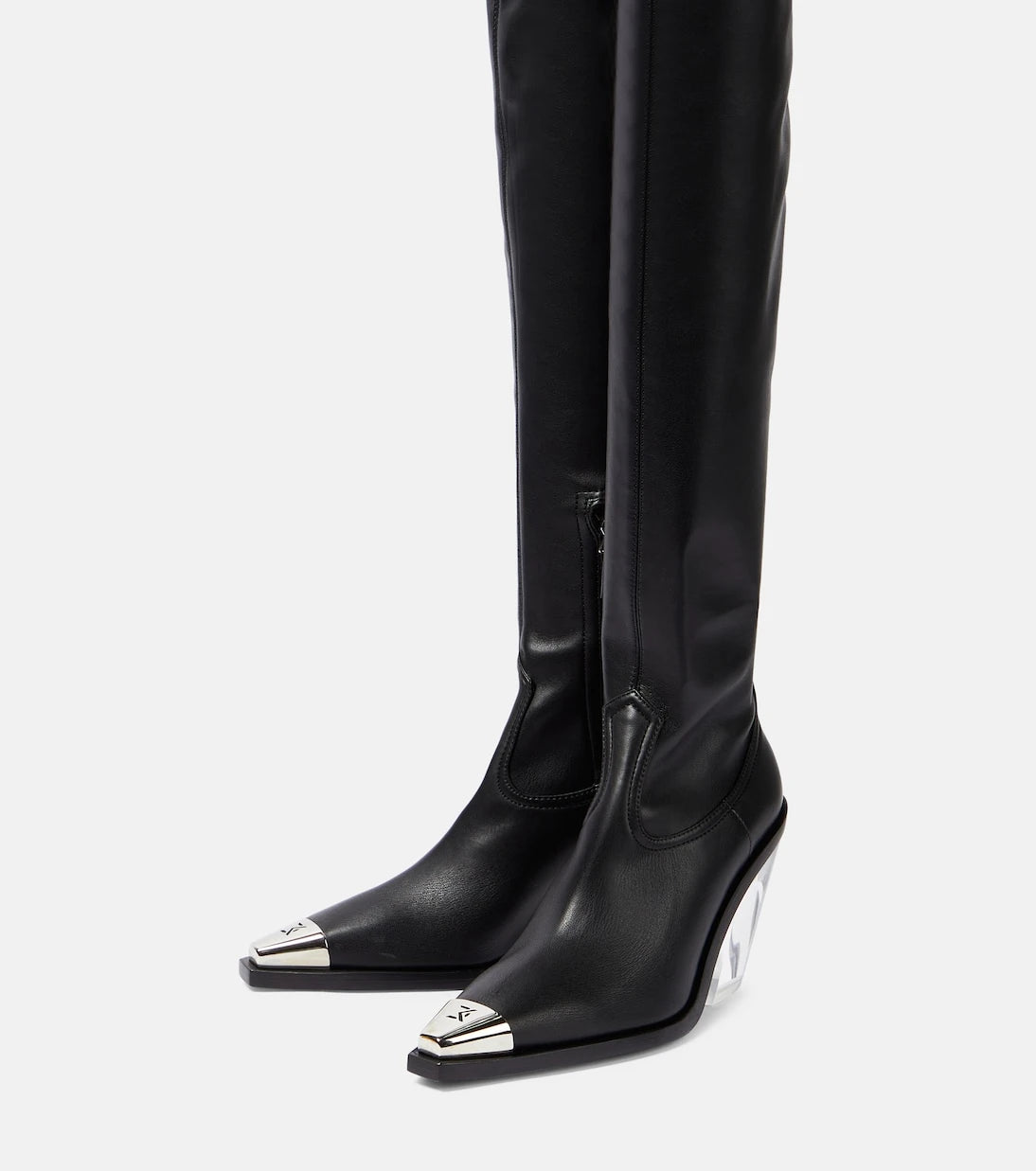 David Koma - Logo over-the-knee boots