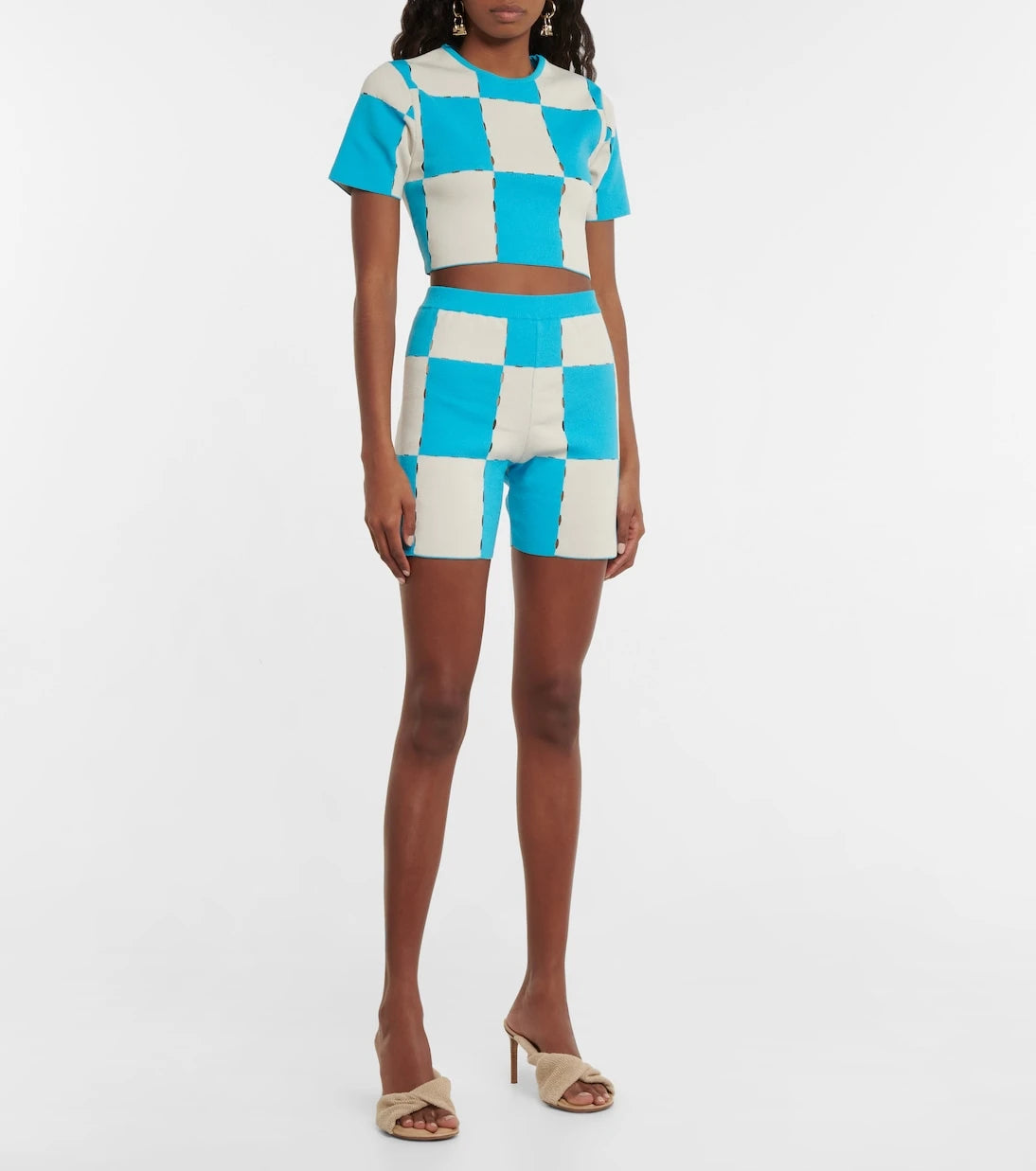 Jacquemus - Le Short Gelato checked shorts