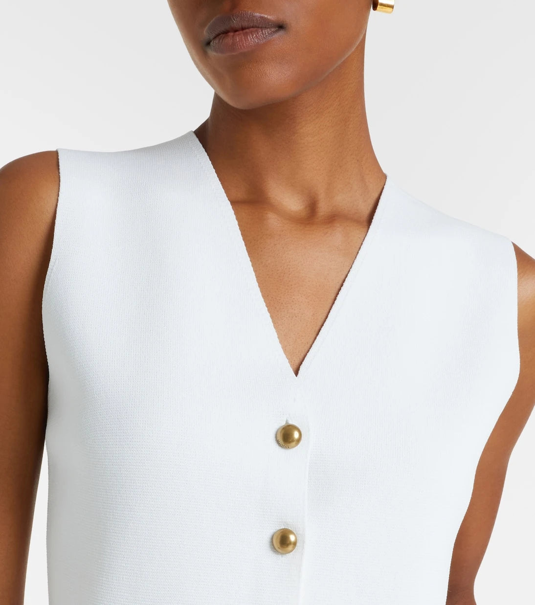 Max Mara - Knitted crêpe vest