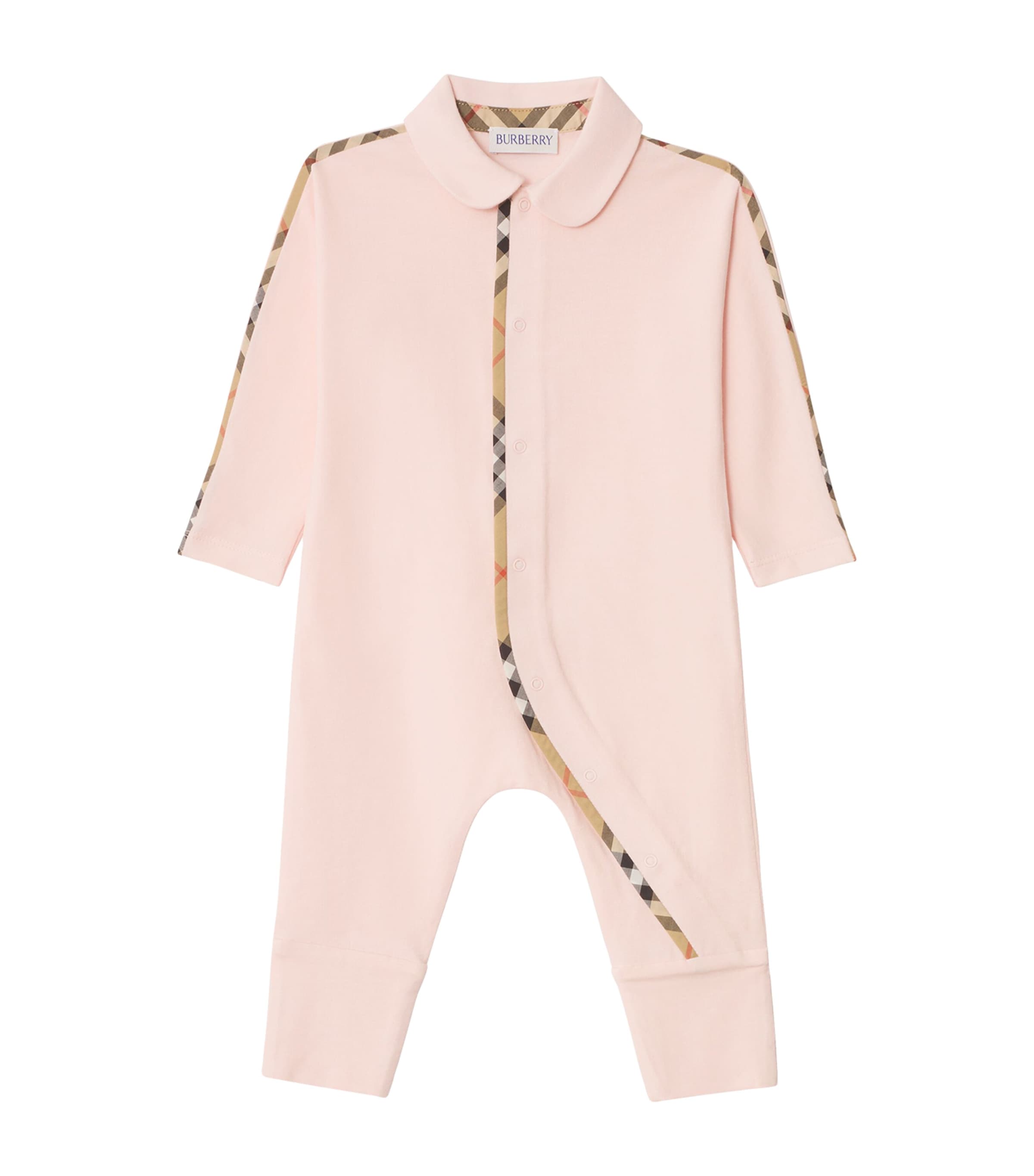 Burberry Kids Cotton-Blend All-In-One, Bib and Hat Set (1-18 Months)