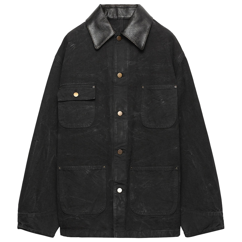 Prada Black Canvas Oversized Jacket