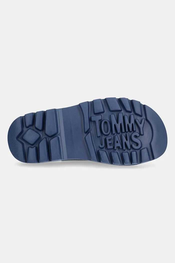 Tommy Jeans DOUBLE STRAP SANDAL SUEDE Süet Terlik