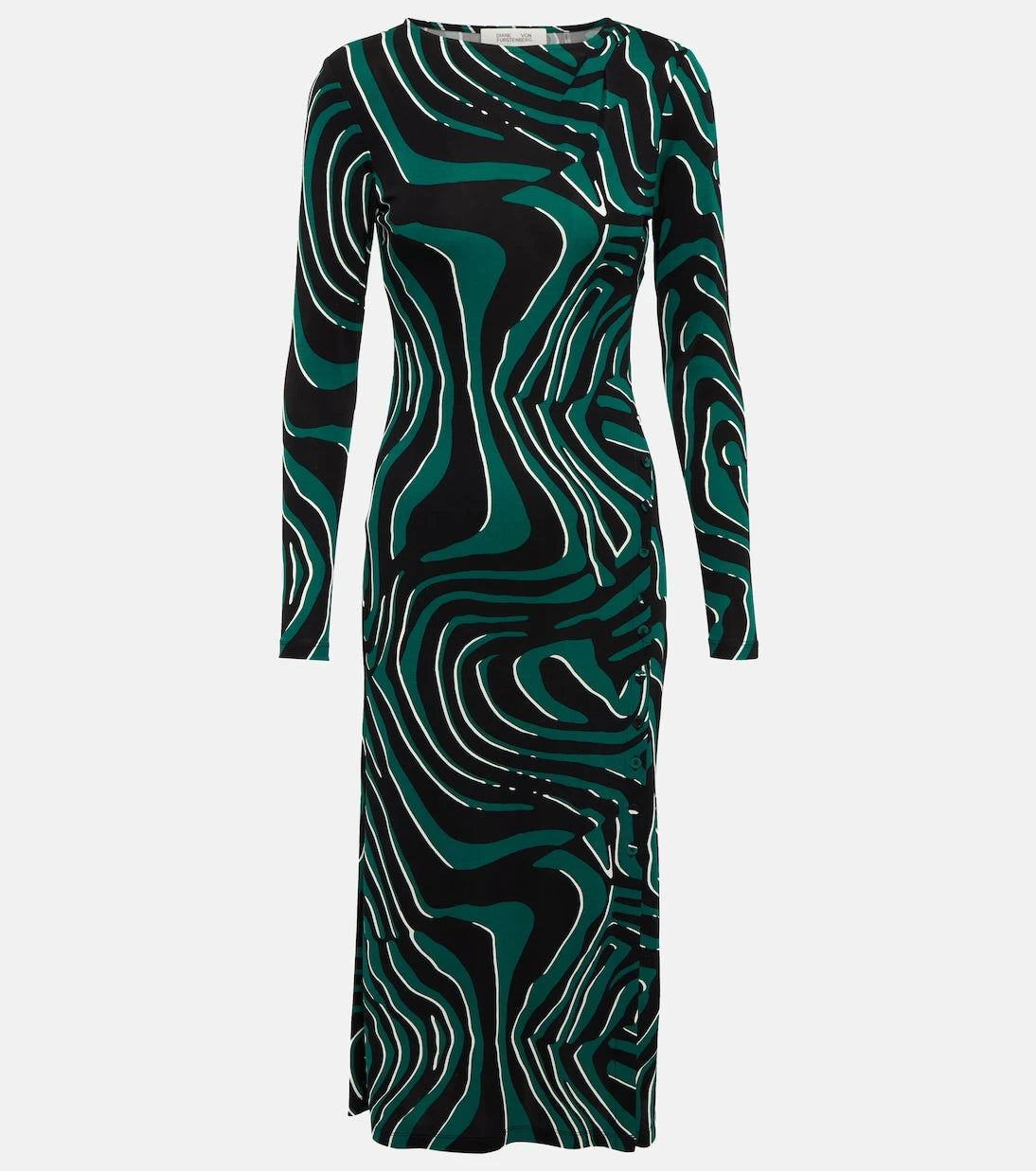 Diane von Furstenberg - Printed fitted midi dress