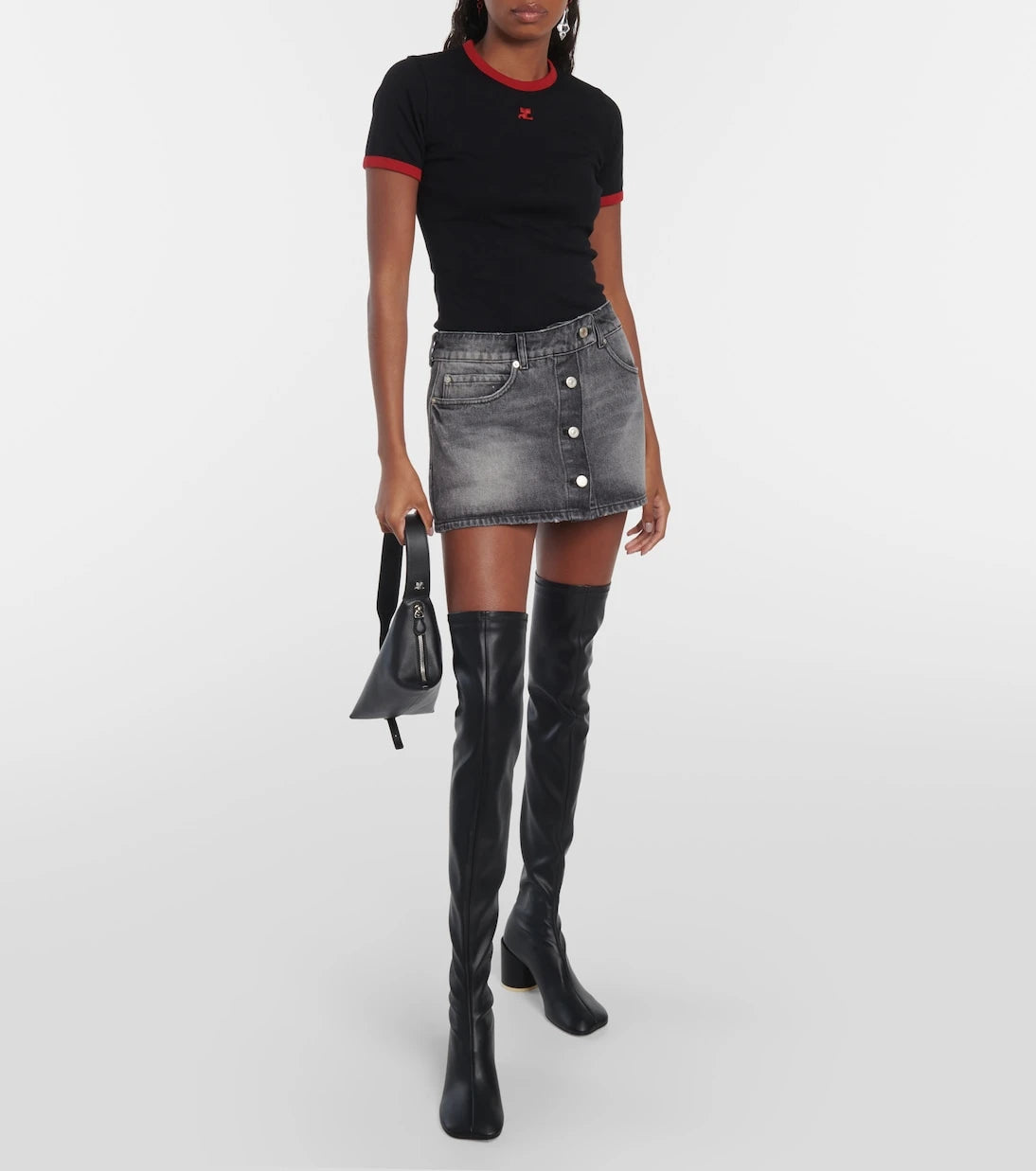 Courrèges - Denim miniskirt
