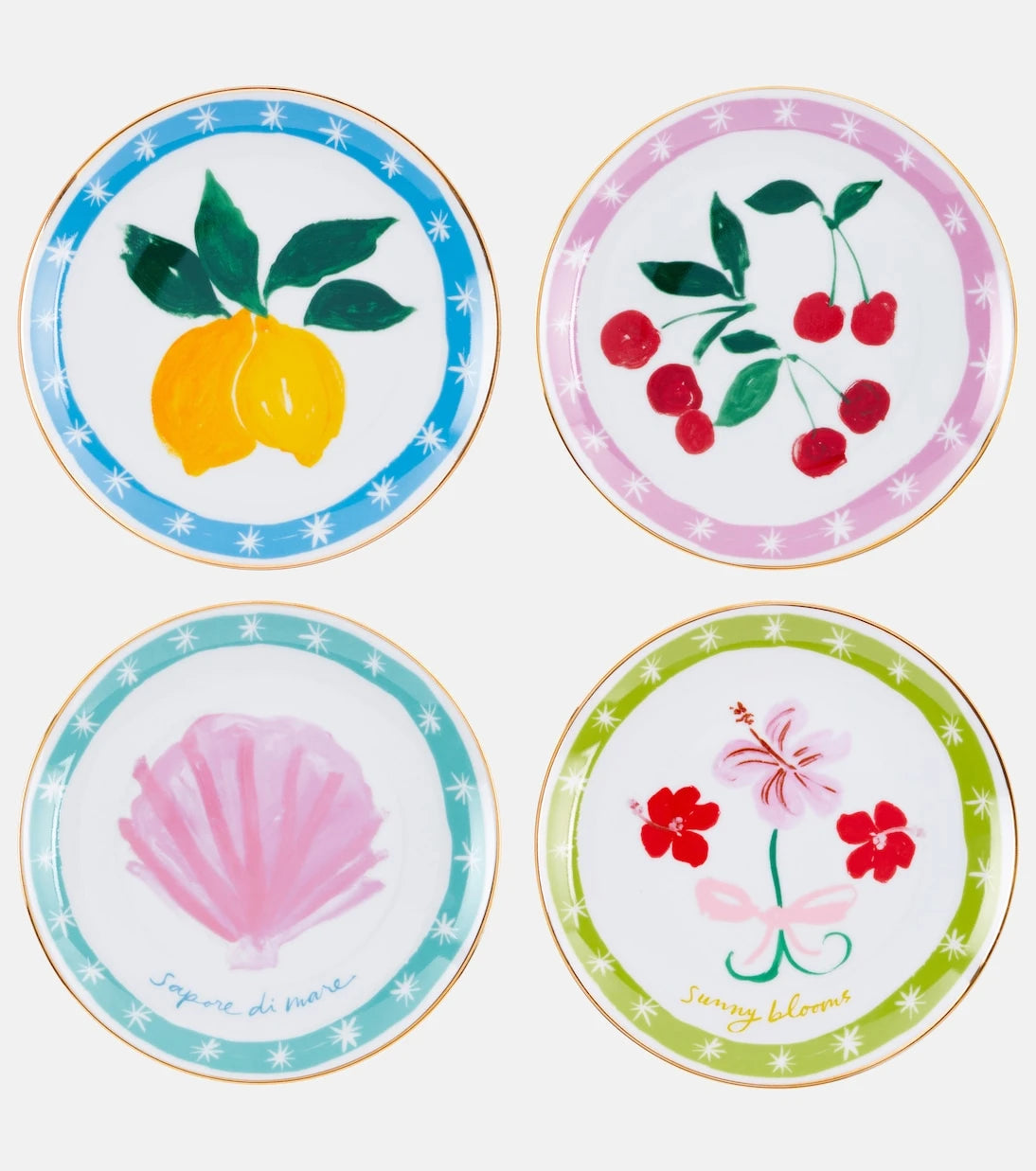 Bitossi - Con Amore set of 4 porcelain plates