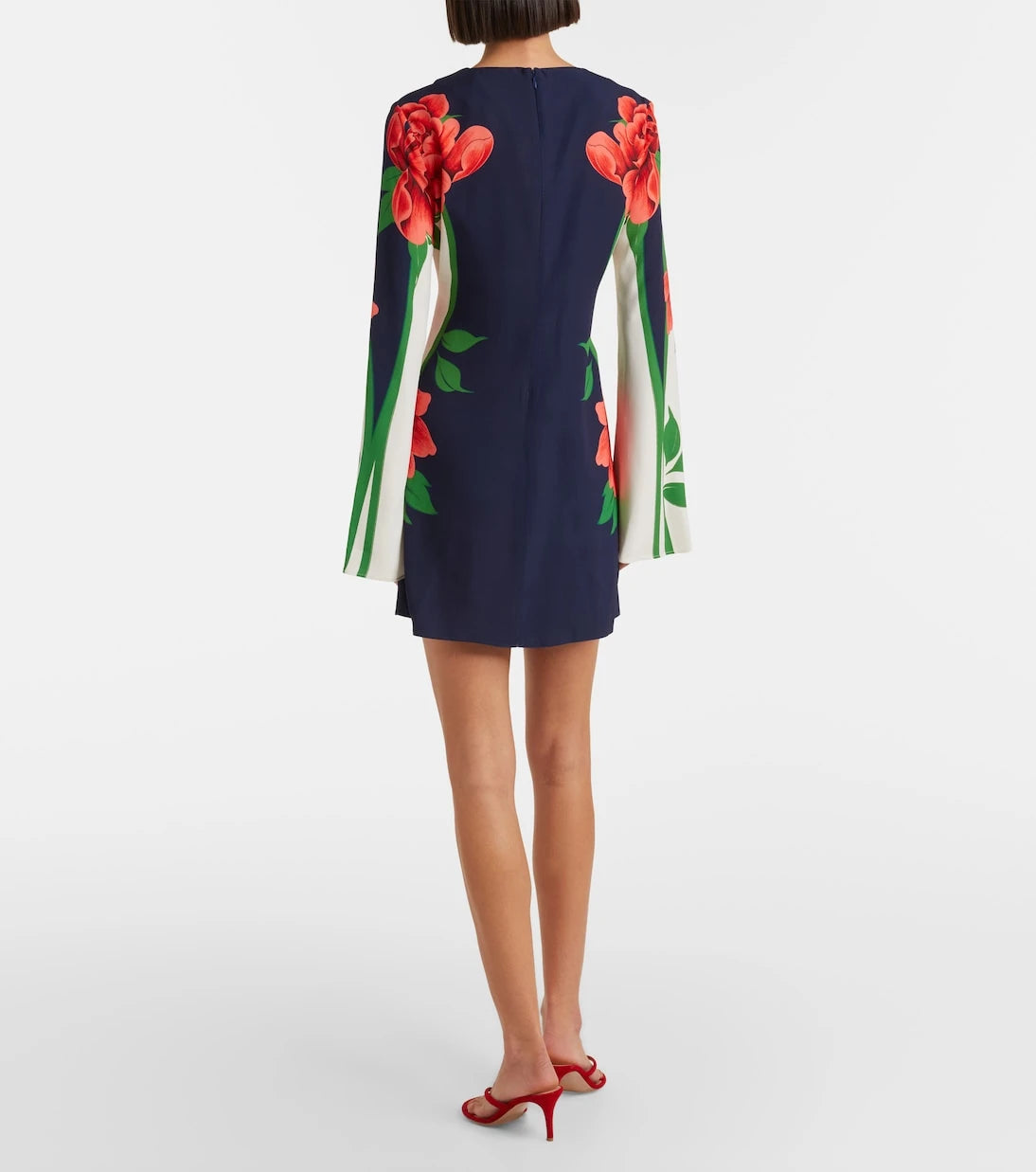 La DoubleJ - Supremes printed satin minidress