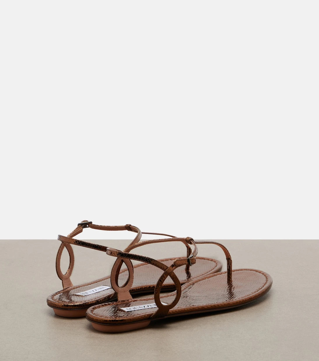Aquazzura - Almost Bare leather thong sandals