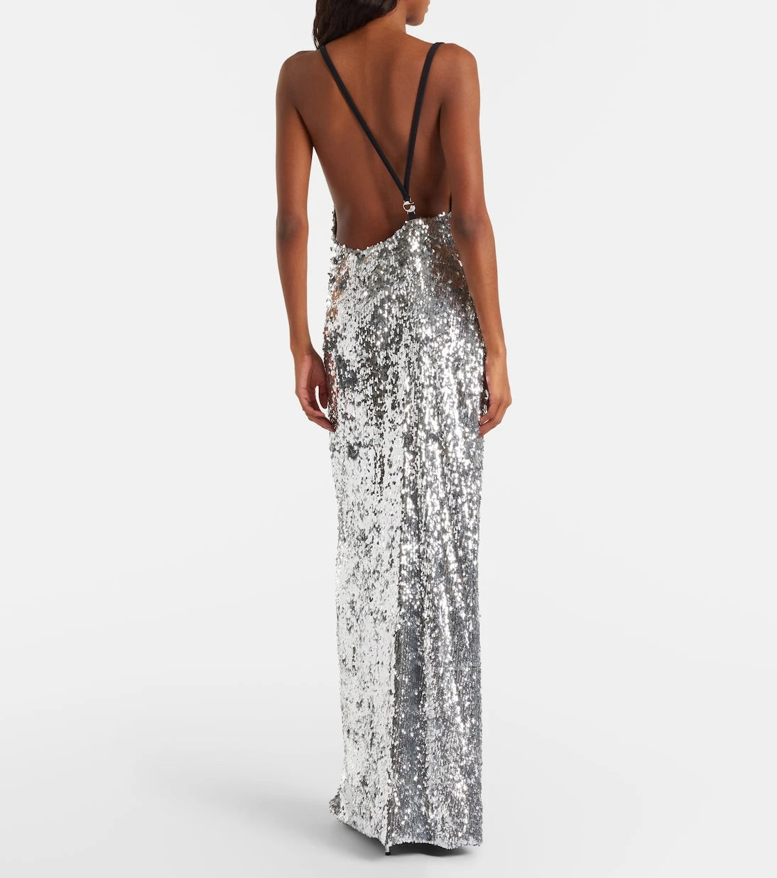 Coperni - Draped sequined gown