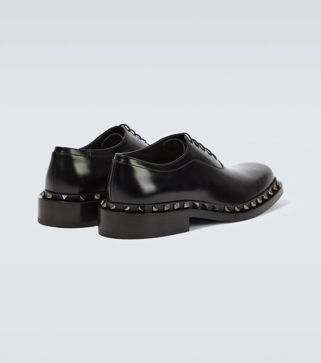 Valentino Garavani - Rockstud leather Oxford shoes