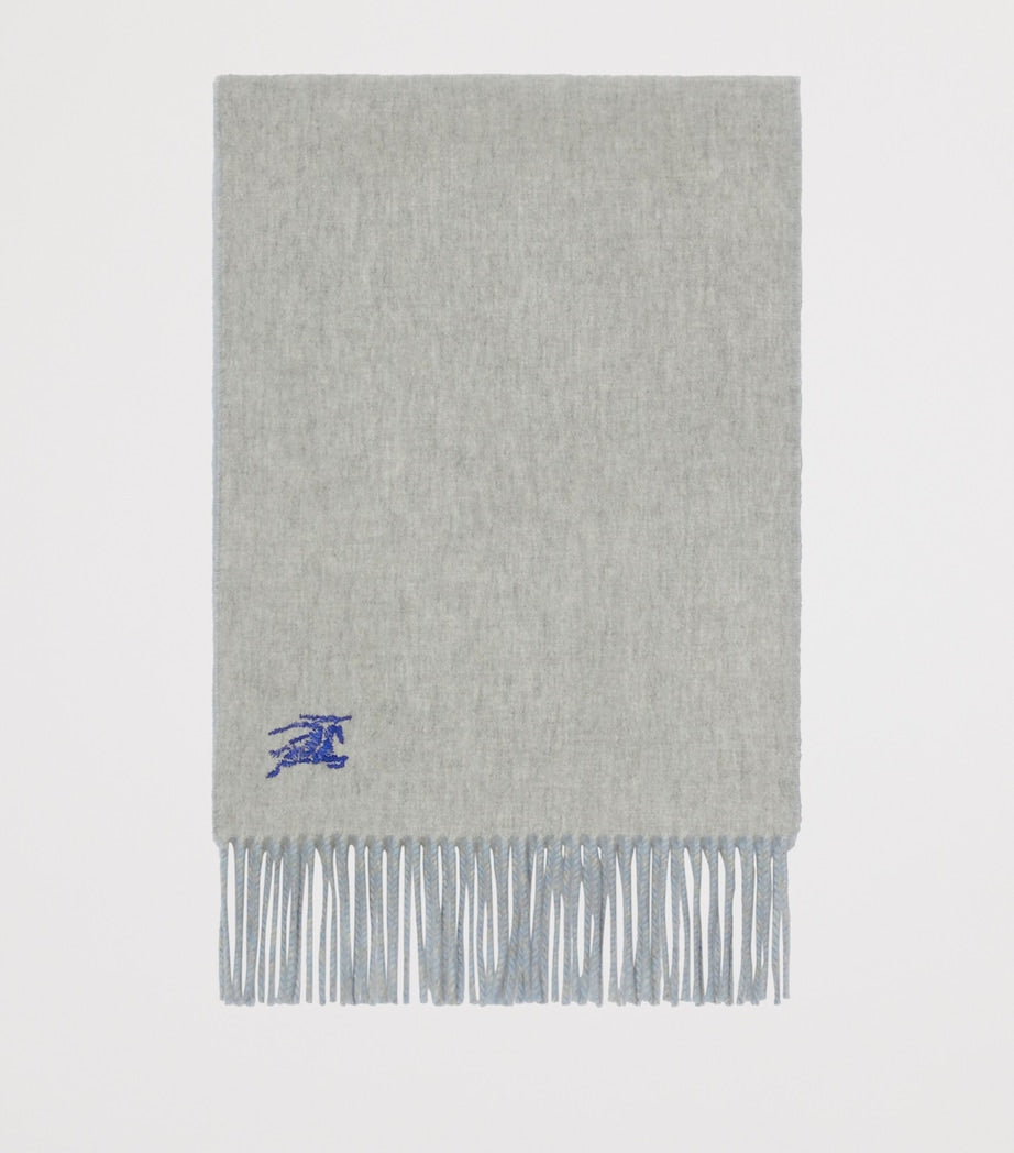 Blue Cashmere Reversible EKD Scarf
