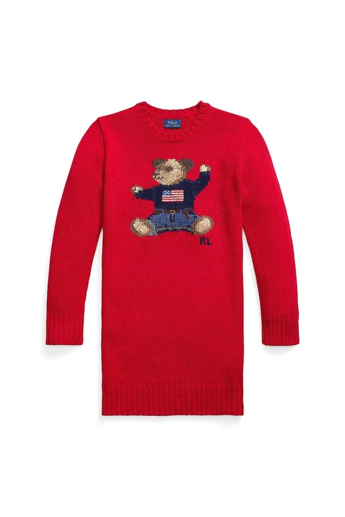 Детска памучна рокля Polo Ralph Lauren