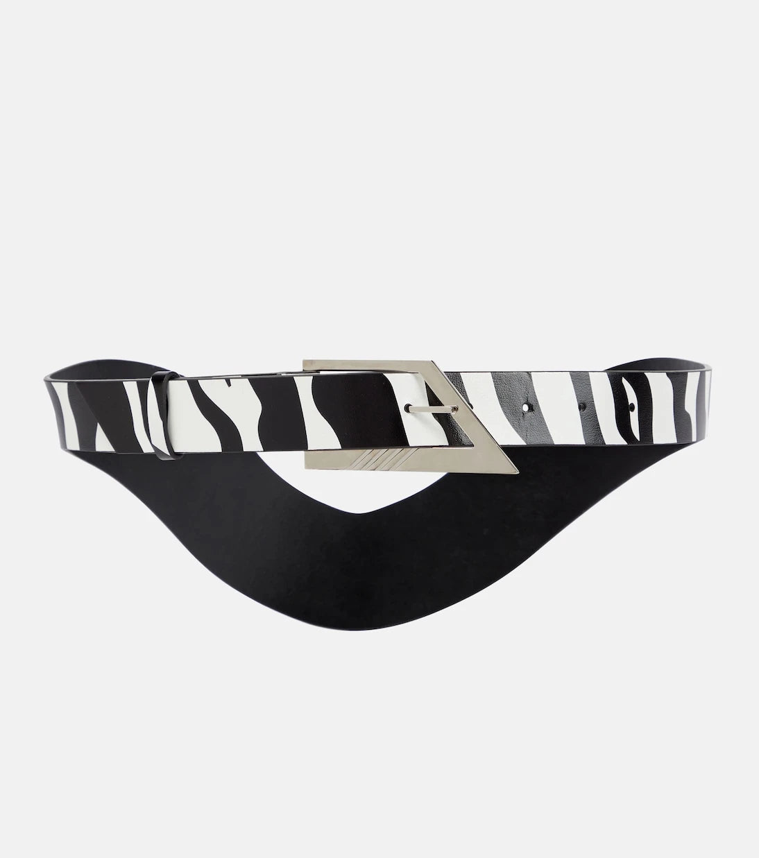 The Attico - Printed leather belt