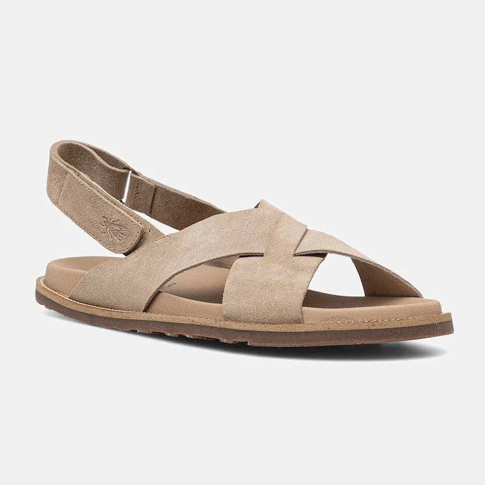 Fly London erkek düz tabanlı süet sandalet MARM391FLY
