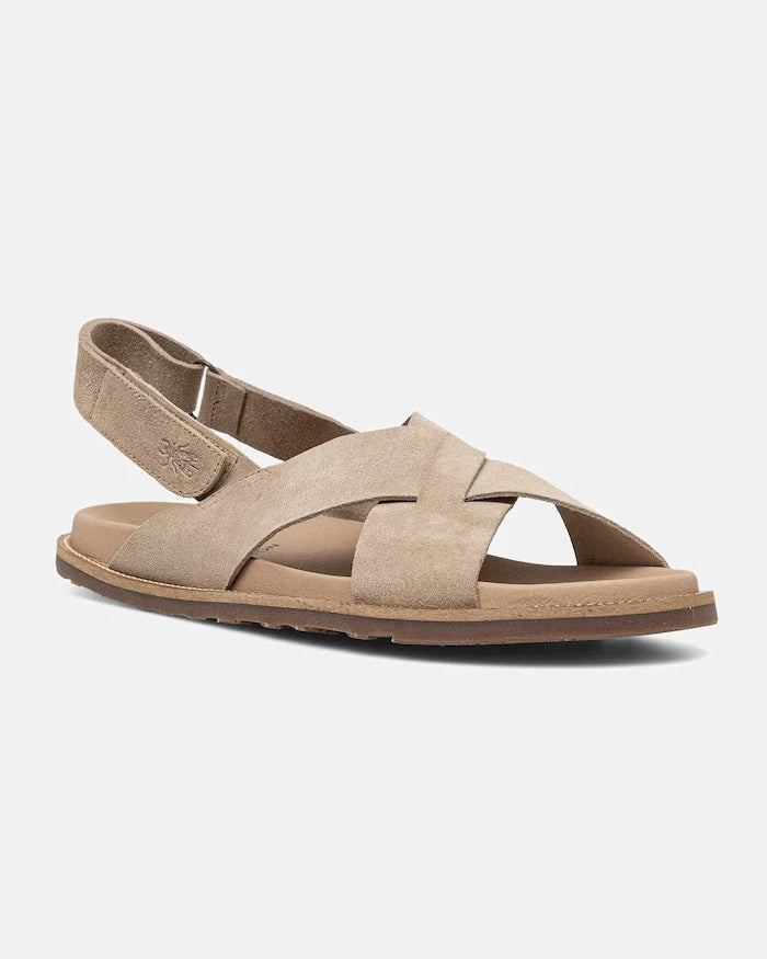 Fly London erkek düz tabanlı süet sandalet MARM391FLY