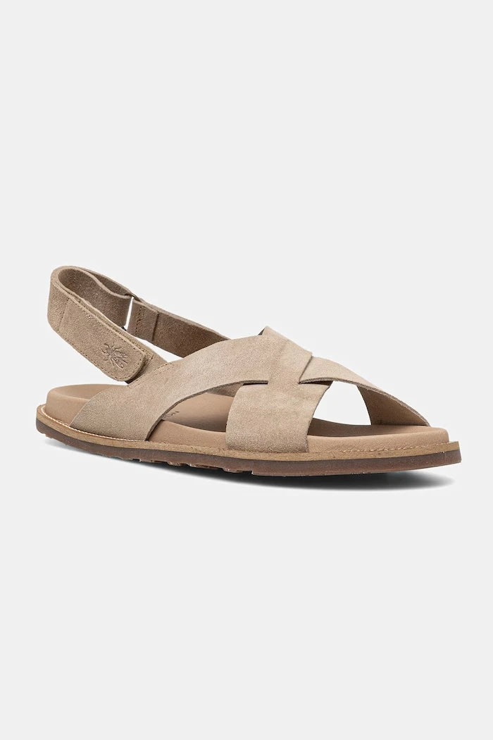 Fly London erkek düz tabanlı süet sandalet MARM391FLY