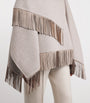 Agnona Grey Wool-Alpaca-Cashmere Poncho