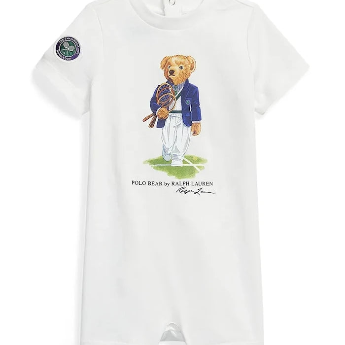 Polo Ralph Lauren pamuklu bebek tulumu Wimbledon