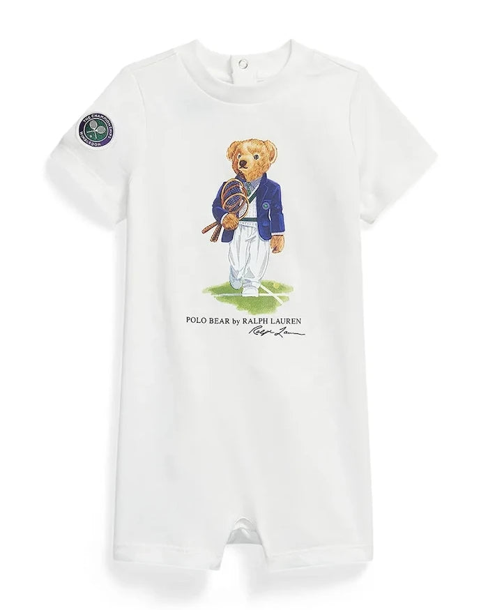 Polo Ralph Lauren pamuklu bebek tulumu Wimbledon