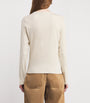 ME+EM Ivory Cotton-Blend Ribbed Top