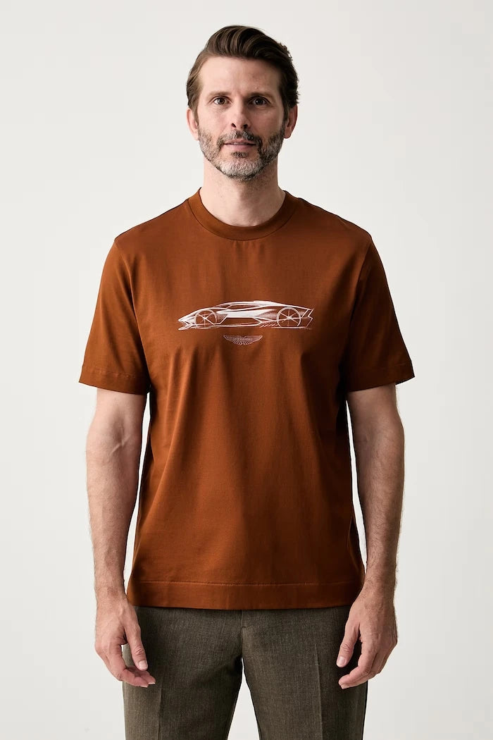 BOSS x Aston Martin erkek pamuklu tişört