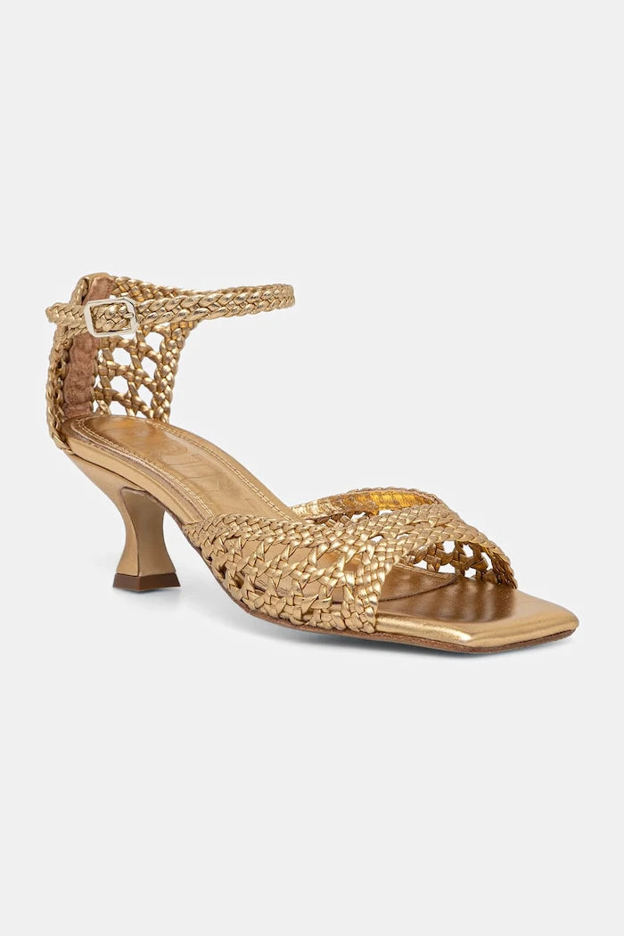 Souliers Martinez alçak topuklu deri sandalet VERONICA
