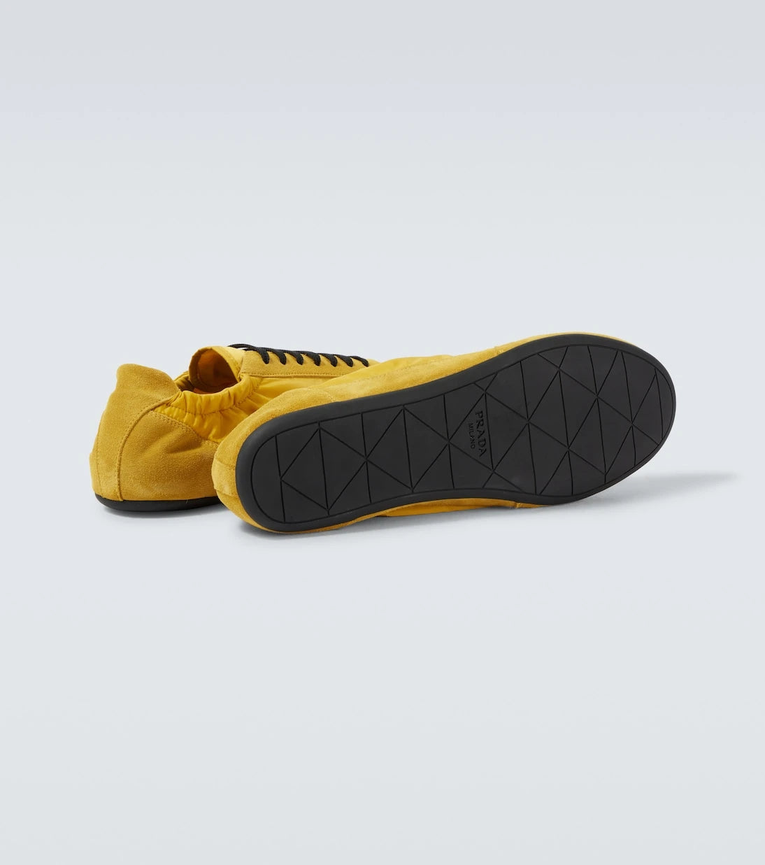 Prada - Collapse Re-Nylon suede-trimmed sneakers
