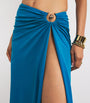 Blue Cut-Out Orbit Maxi Skirt