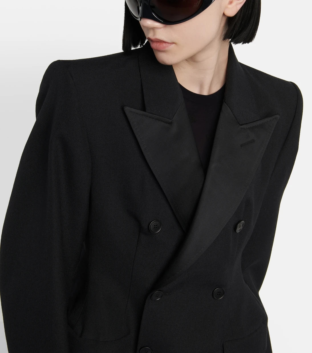 Balenciaga - Hourglass double-breasted wool blazer