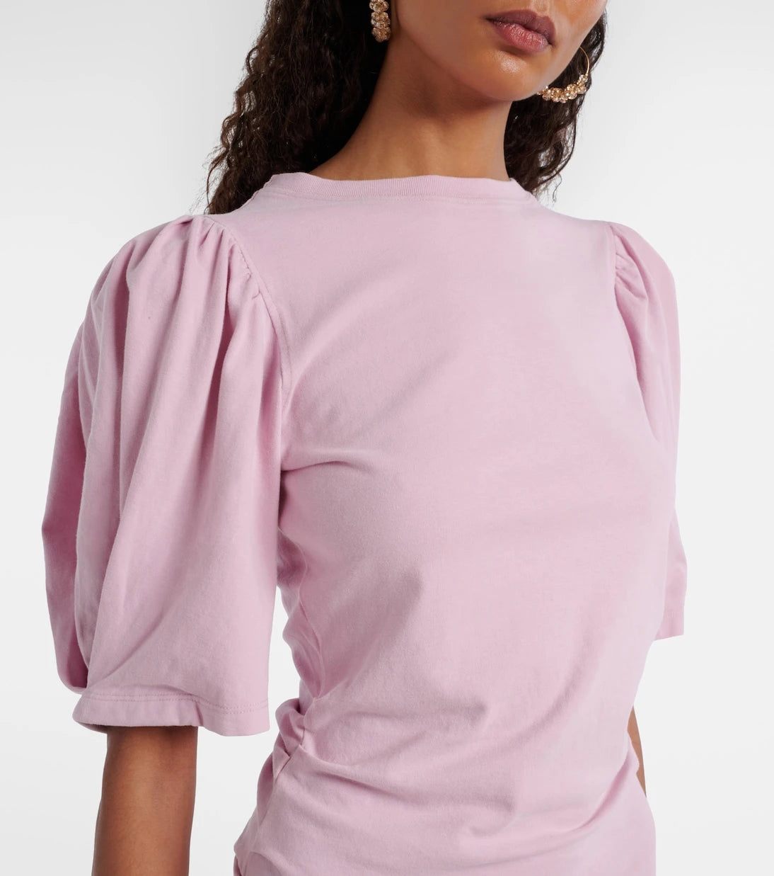 Isabel Marant - Mylda draped cotton jersey minidress