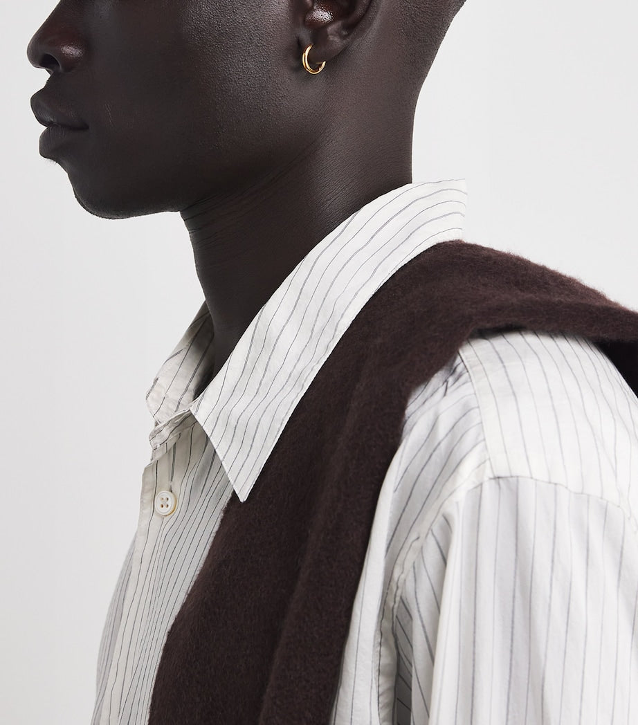 Tom Wood Small Gold-Plated Sterling Silver Hoop Earrings