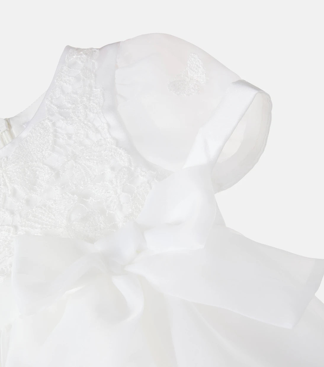 Monnalisa - Baby lace-trimmed dress