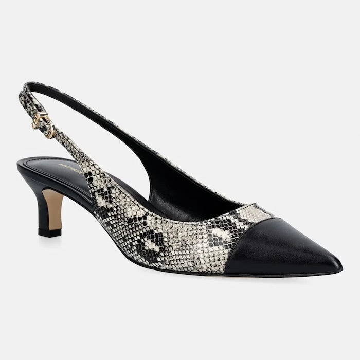 MICHAEL Michael Kors обувки с ток от кожа Amara Toe Cap Sling Pump