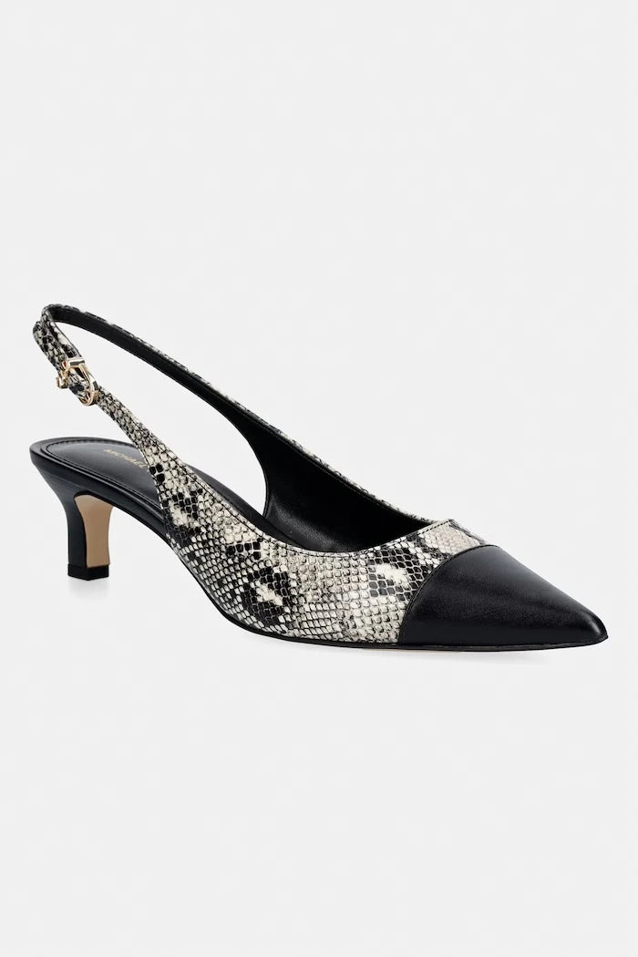 MICHAEL Michael Kors обувки с ток от кожа Amara Toe Cap Sling Pump