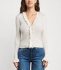 PAIGE White Organic Cotton-Blend Demetra Cardigan