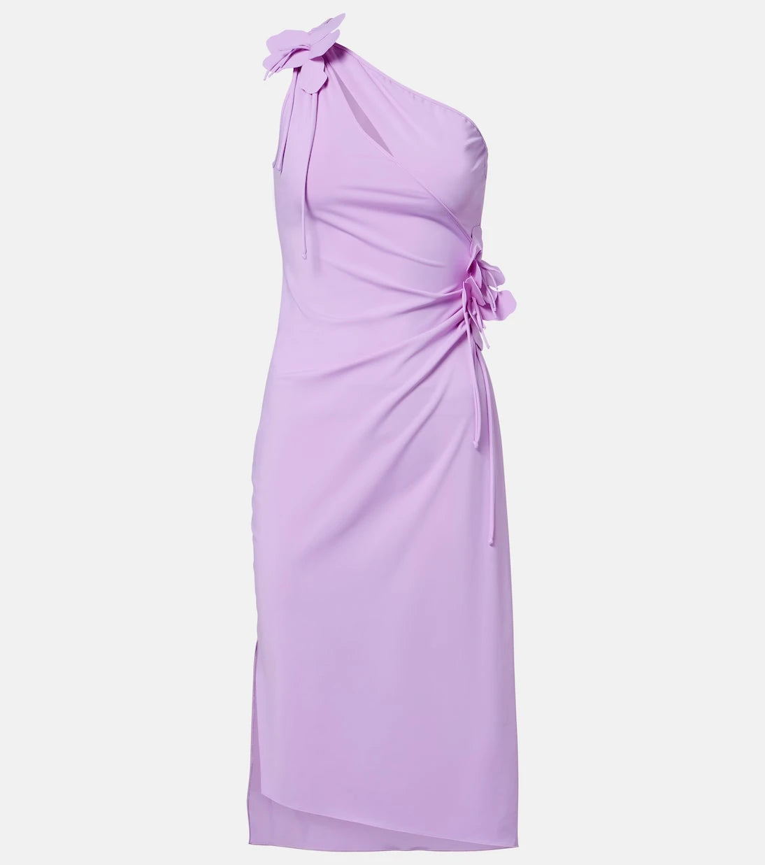 Coperni - Floral-appliqué jersey cocktail dress