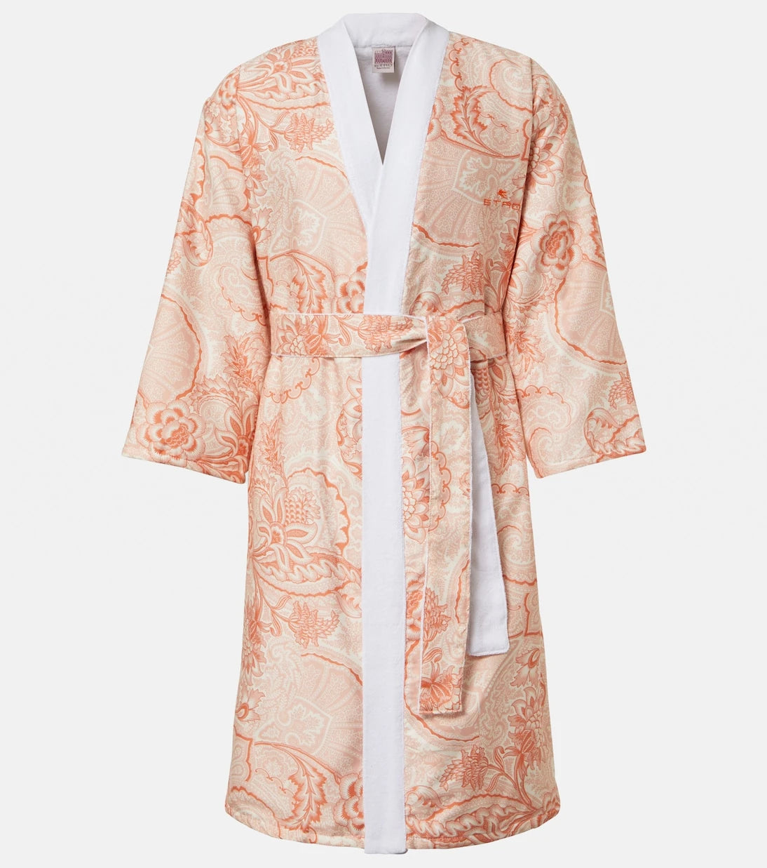 Etro - روب حمام قطني بنقشة بيزلي بلوم