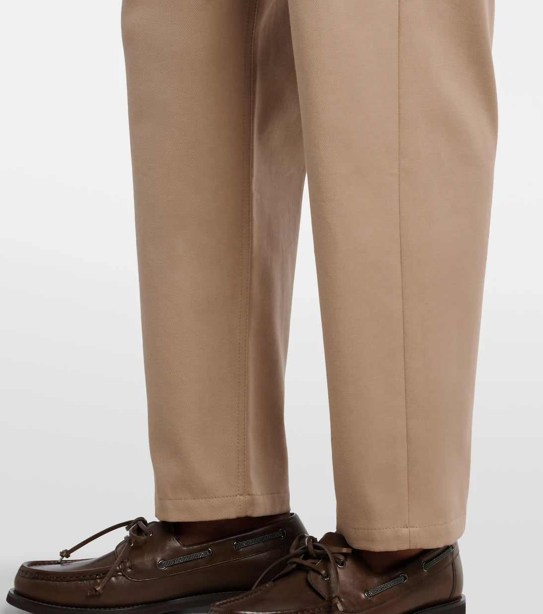 Brunello Cucinelli - Cotton-blend straight pants