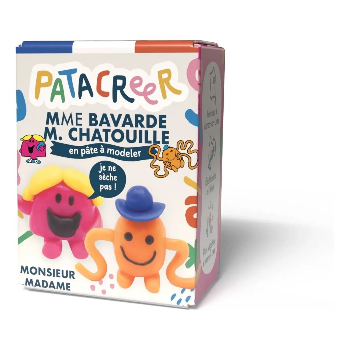 Patacréer - Modelling clay Mme Bavarde and Mr Chatouille