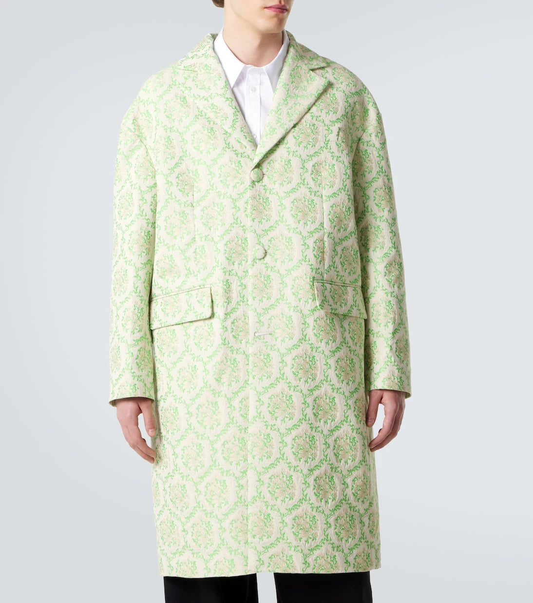 Simone Rocha - Floral cotton-blend jacquard coat