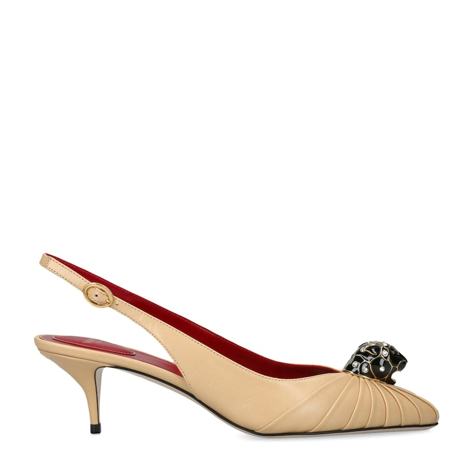 Valentino Garavani Multi Leather Panthea Slingback Pumps 55