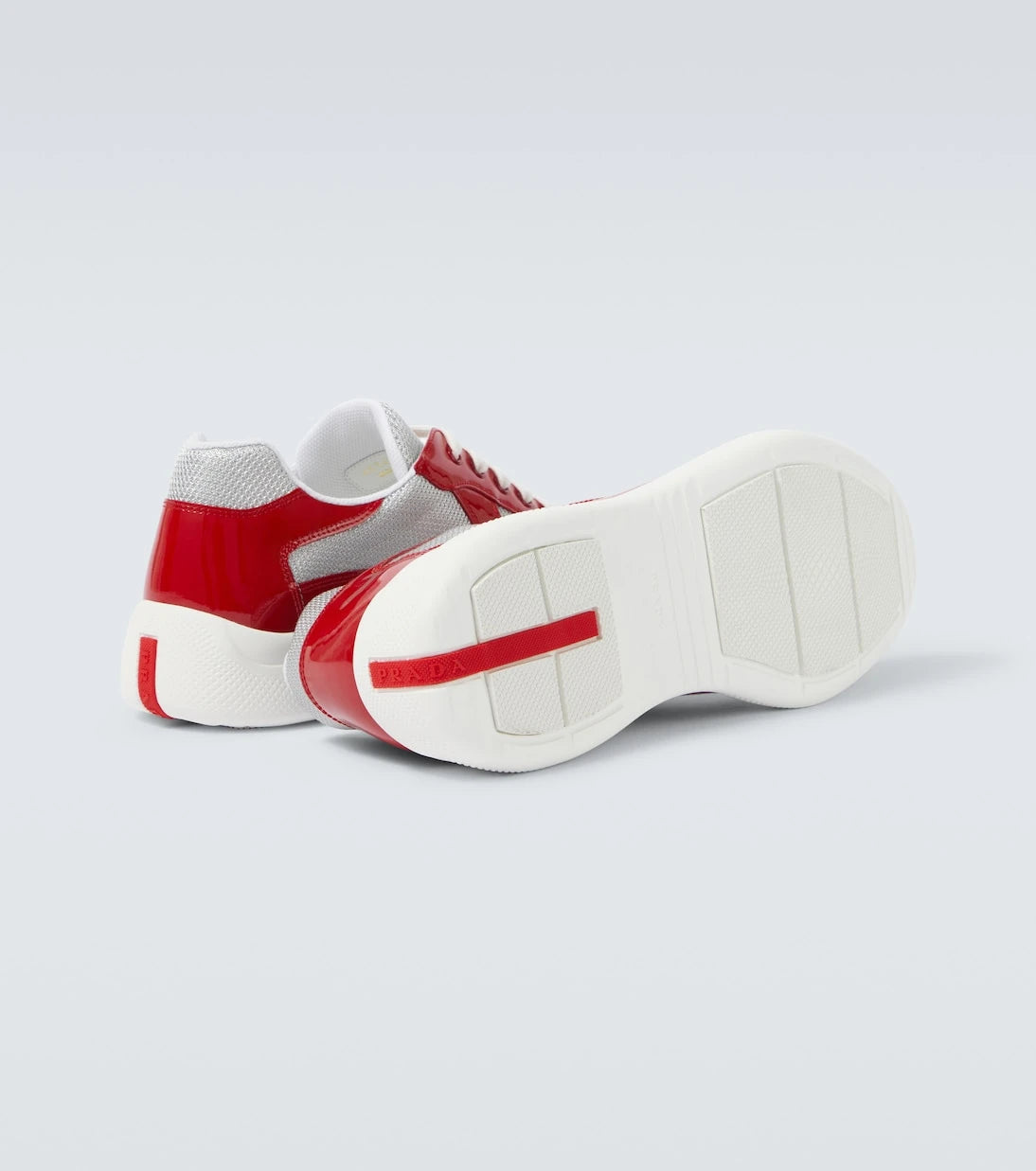 Prada - America's Cup leather-trimmed sneakers